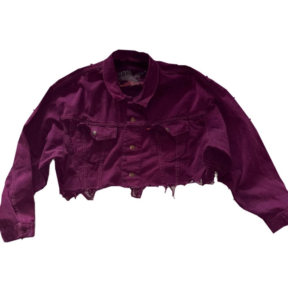 DIY Purple Levi's Denim Jacket